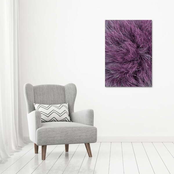 Vertikální Foto obraz canvas Růžový kožich ocv-97730834