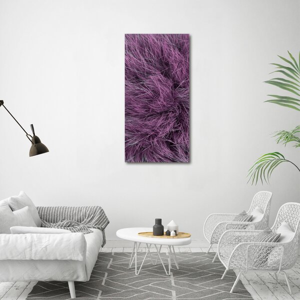 Vertikální Foto obraz canvas Růžový kožich ocv-97730834