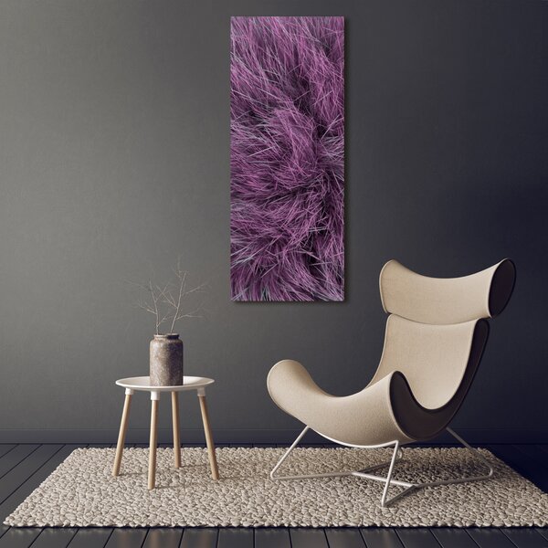 Vertikální Foto obraz canvas Růžový kožich ocv-97730834
