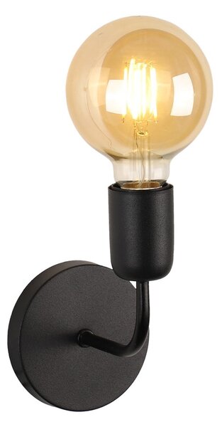 Černé kovové nástěnné svítidlo Mosso – Squid Lighting