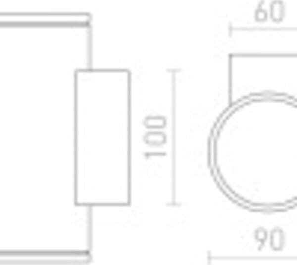 RED - DESIGN RENDL RENDL LIZZI II nástěnná antracitová 230V GU10 35W IP54 R13509