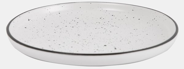 Sinsay - Sada talířů s jemným skvrnitým vzorem – 2-pack - bílá