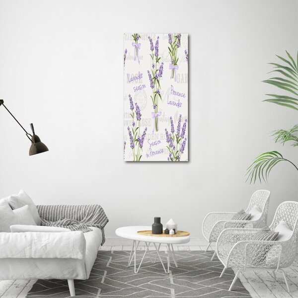 Vertikální Moderní obraz canvas na rámu Levandule ocv-98906827