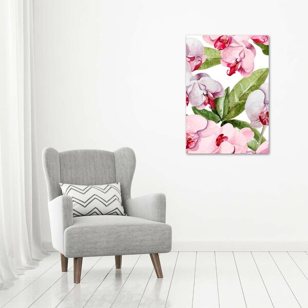 Vertikální Vertikální Foto obraz na plátně do obýváku Orchidej ocv-98952398