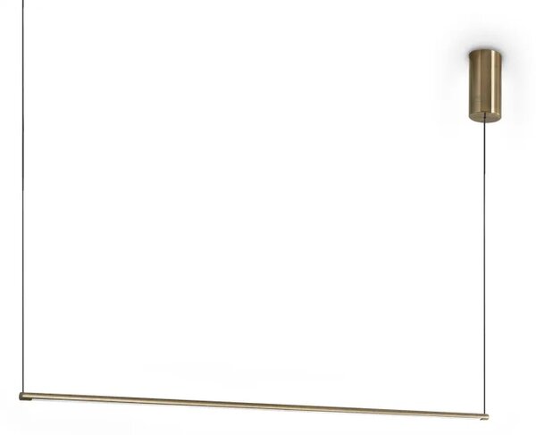 Ideal Lux Závěsné LED svítidlo ESSENCE ROUND, d.115cm, 19W Barva: Zlatá, Barva světla: 3000K
