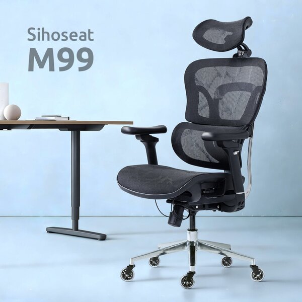 SIHOSEAT kancelářská židle M99B, černá