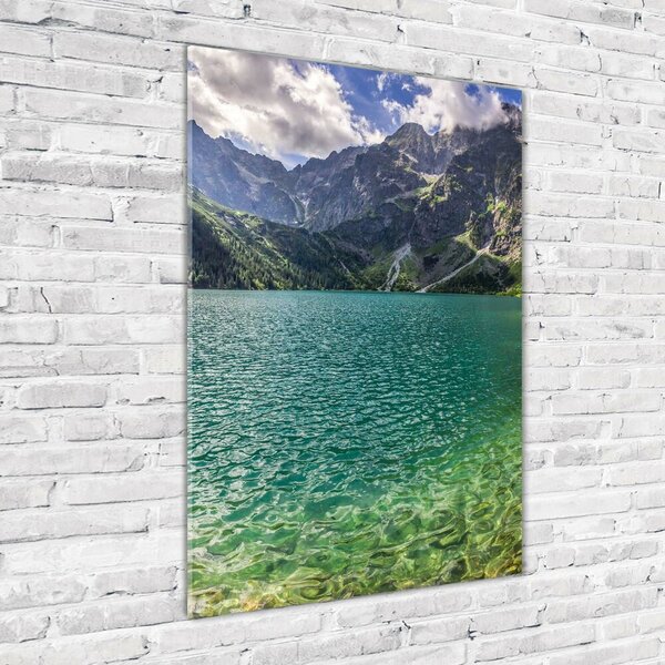 Vertikální Foto obraz skleněný svislý Jezero v horách osv-99700866