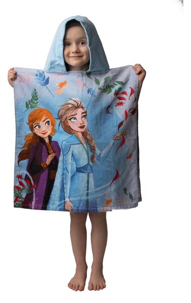 Jerry Fabrics Dětská pončo osuška - Lilo a Stitch - modrá