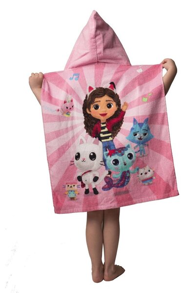 Jerry Fabrics Dětská pončo osuška - Lilo a Stitch - modrá