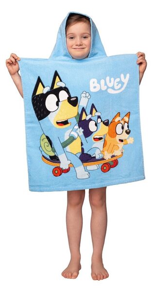 Jerry Fabrics Dětská pončo osuška - Lilo a Stitch - modrá