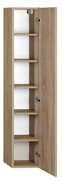 Aqualine Sapho, ZOJA/KERAMIA FRESH skříňka vysoká 25x140x20cm, dub platin