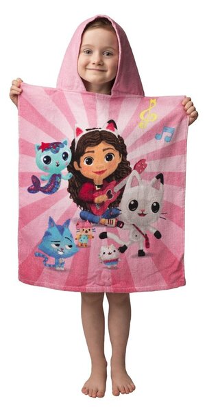 Jerry Fabrics Dětská pončo osuška - Lilo a Stitch - modrá
