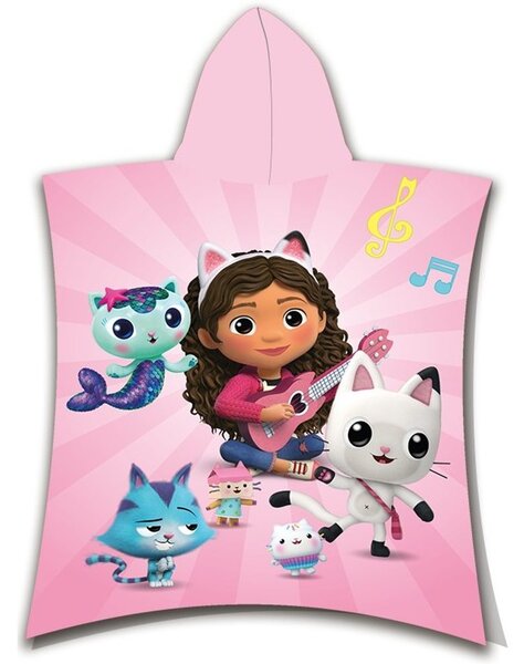 Jerry Fabrics Dětská pončo osuška - Lilo a Stitch - modrá