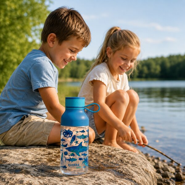 Dětská láhev Ice, 430ml, Quokka, moře
