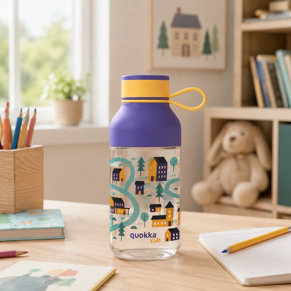 Dětská láhev Ice, 430ml, Quokka, dům