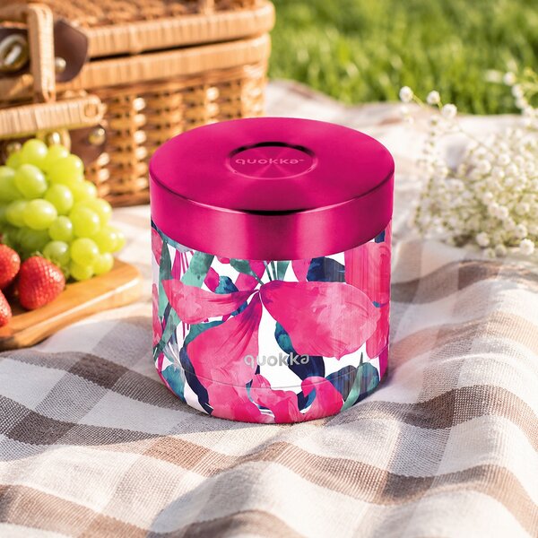 Termonádoba na jídlo Whim, 600ml, Quokka, pink bloom