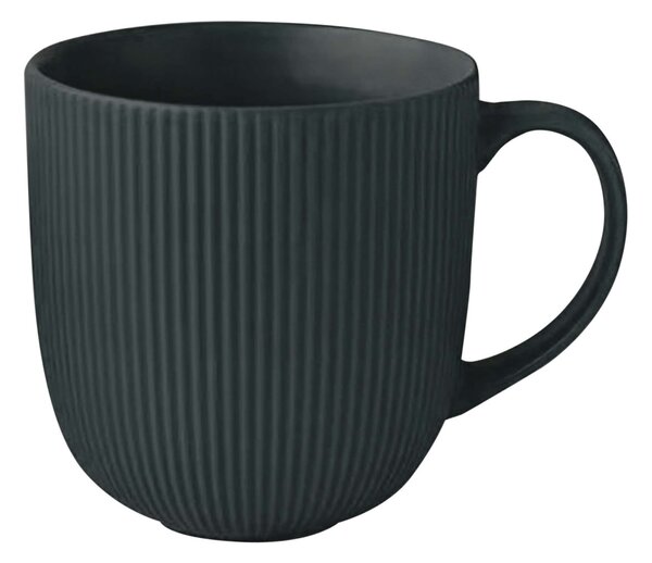 Kitchisimo Keramický hrnek 510ml žebrovaný tmavě zelený