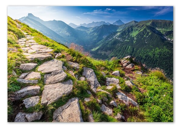Foto obraz fotografie na skle Východ slunde Tatry osh-101364887