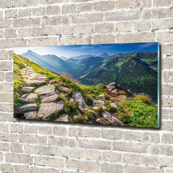Foto obraz fotografie na skle Východ slunde Tatry osh-101364887