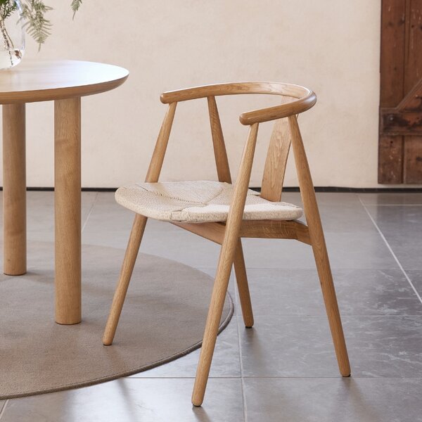 Unique Furniture Dubová jídelní židle Relate s výpletem