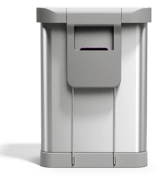 Pedálový odpadkový koš Simplehuman – 55 l, matná ocel, FPP, kapsa na sáčky