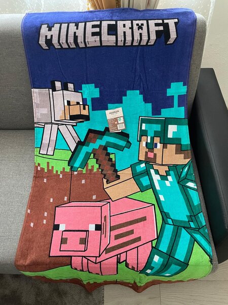 Carbotex Osuška Minecraft Objev svůj Svět 70x140 cm