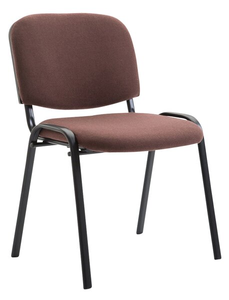 4x Stohovatelná konferenční židle Ken látka - Hnědá