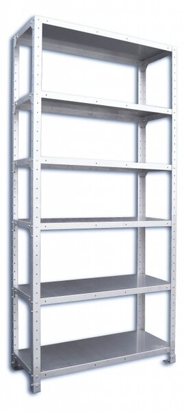Nerezový regál gastro Biedrax 40 x 56 x 180 cm, 6 polic x 100 kg