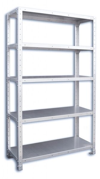 Nerezový regál gastro Biedrax 40 x 56 x 160 cm, 5 polic x 100 kg