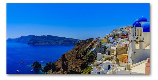 Foto obraz skleněný horizontální Santorini Řecko osh-103926529