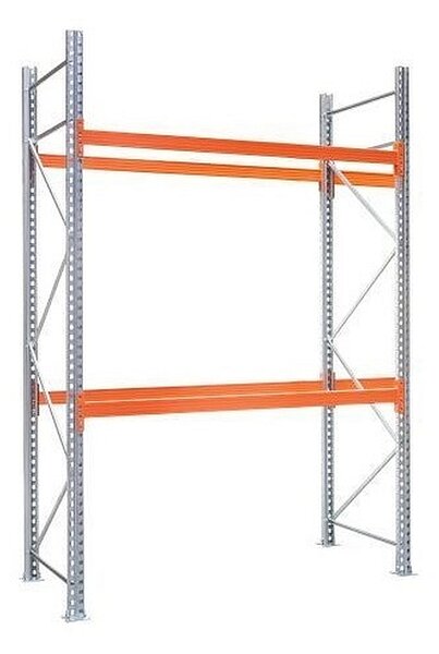 Biedrax Paletový regál základní 100 x 100 x 200 cm - 1500 kg/patro, pozinkovaný