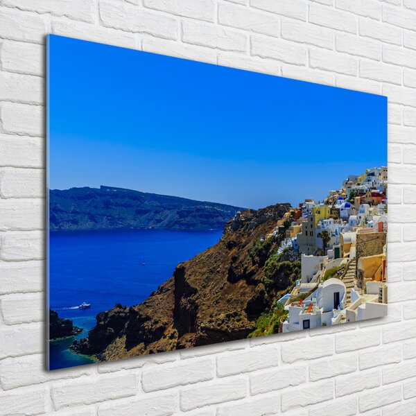 Foto obraz skleněný horizontální Santorini Řecko osh-103926529
