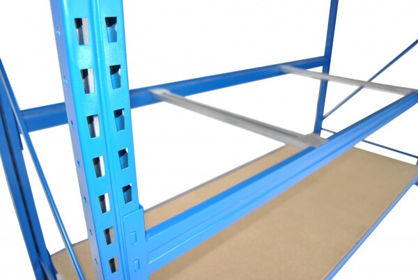 Profesionální regál Biedrax základní 60 x 100 x 200 cm, 3 police - nosnost 350 kg/police, modrý