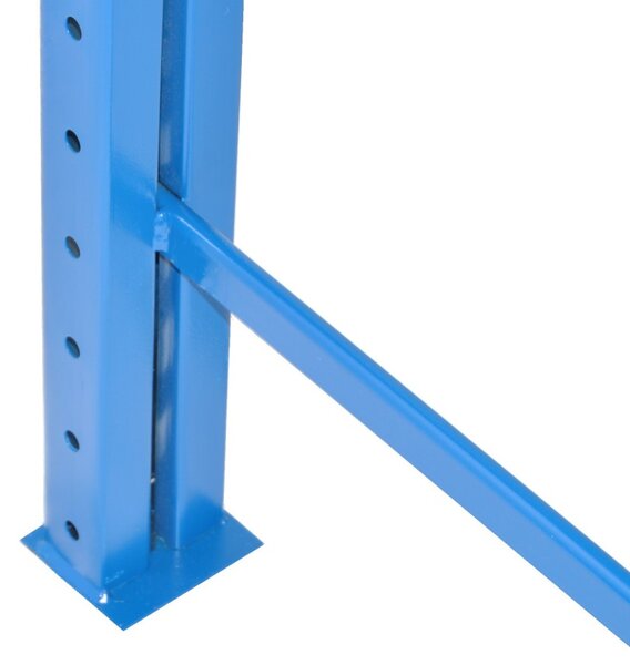 Profesionální regál Biedrax základní 60 x 100 x 200 cm, 3 police - nosnost 350 kg/police, modrý