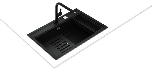 Teka Nova XXL dřez tegranit 79x51 cm černá 115230057