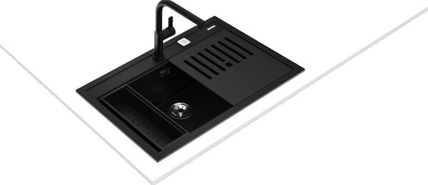 Teka Nova XXL dřez tegranit 79x51 cm černá 115230057