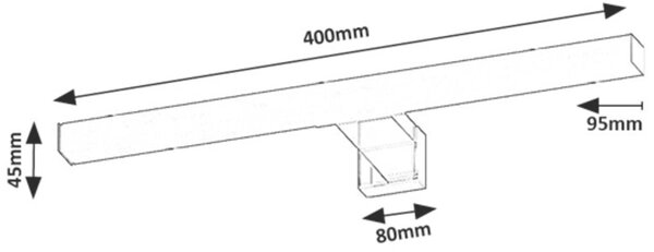 Rabalux Oliro nástěnné svítidlo 1x6 W bílá-chrom 75048