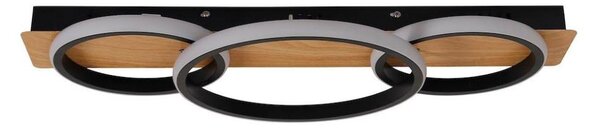 LED Stropní svítidlo ROWENA LED/18W/230V černá/hnědá