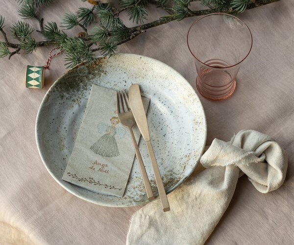Papírové ubrousky Maileg Ange de Noël - White MIL356