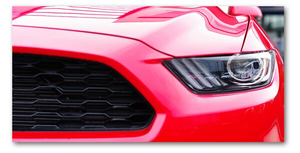 Foto obraz sklo tvrzené Červený Mustang osh-104676754