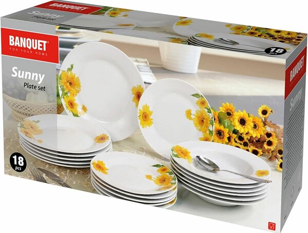 Banquet Talířová sada Sunny 18 dílná