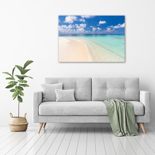 Foto obraz canvas Pláž na Maledivách oc-104787561