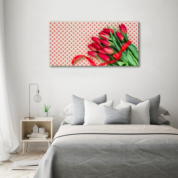 Foto obraz canvas Tulipány srdce oc-104956051