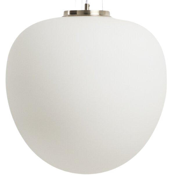 Kave Home Opálově bílé skleněné závěsné světlo Ardali Ø 25 cm