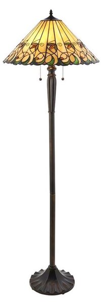 Endon 64192 - Stojací lampa Tiffany JAMELIA 2xE27/60W/230V pr. 50 cm