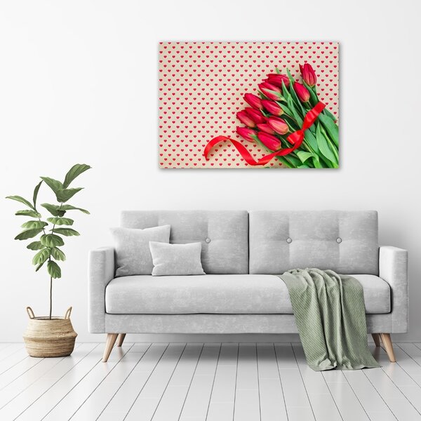 Foto obraz canvas Tulipány srdce oc-104956051