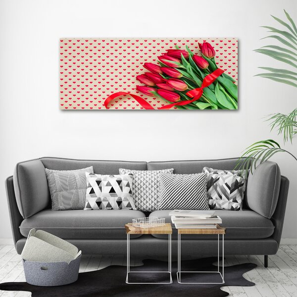 Foto obraz canvas Tulipány srdce oc-104956051