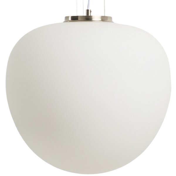 Kave Home Opálově bílé skleněné závěsné světlo Ardali Ø 40 cm