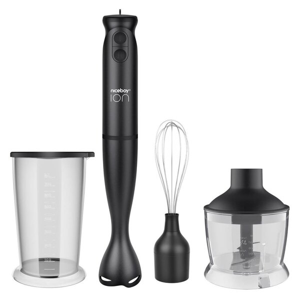 Niceboy Twister T1 Set - Tyčový mixér s příslušenstvím 500W/230V černá