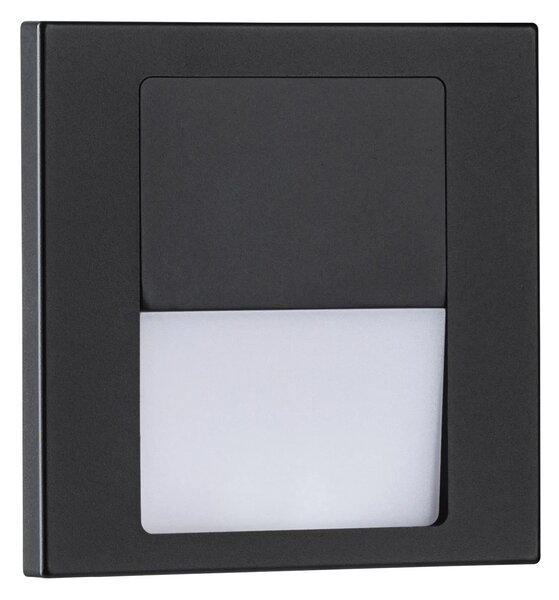 Paulmann LED vestavné svítidlo do zdi TSARO FOLLOWER hranaté 80x36mm 1W 230V Barva: Černá